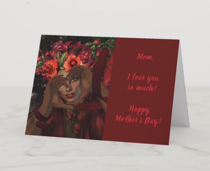 Heart-Hands Fairy Mother's Day Card for sale